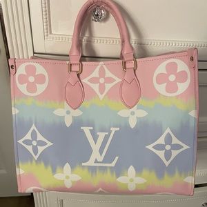 Colorful large tote bag purse